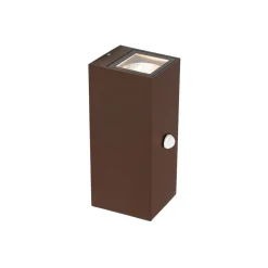 Qazqa buitenlampen met sensor baleno bronskleurig gu10