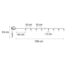 Qazqa buitenlampen multikleur led module