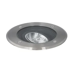 Qazqa grondspots delux zilverkleurig gu10