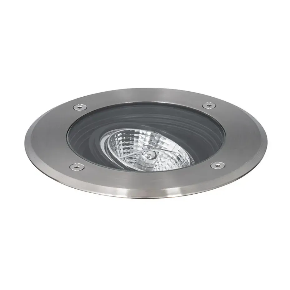 Qazqa grondspots delux zilverkleurig gu10