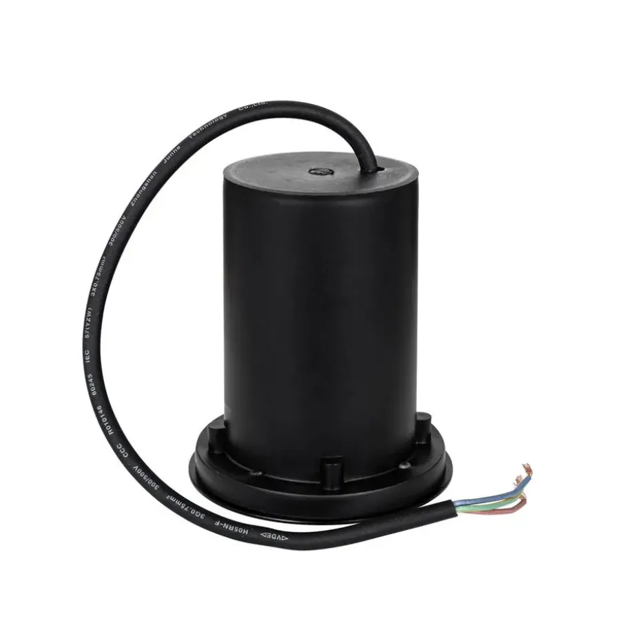 Qazqa grondspots delux zwart gu10