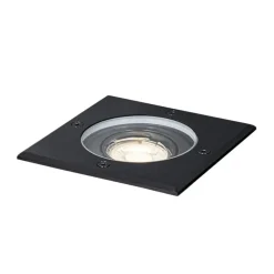 Qazqa grondspots delux zwart gu10