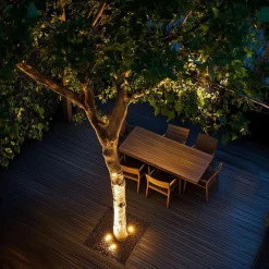 Qazqa grondspots delux zwart gu10