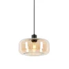 Qazqa hanglampen bizle beige e27