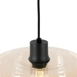 Qazqa hanglampen bizle beige e27