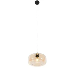 Qazqa hanglampen bizle beige e27
