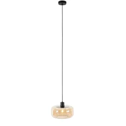 Qazqa hanglampen bizle beige e27