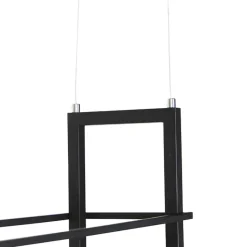 Qazqa hanglampen cage rack bruin e27