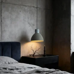 Qazqa hanglampen dory grijs e27