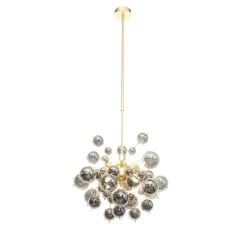 Qazqa hanglampen explode goudkleurig g9