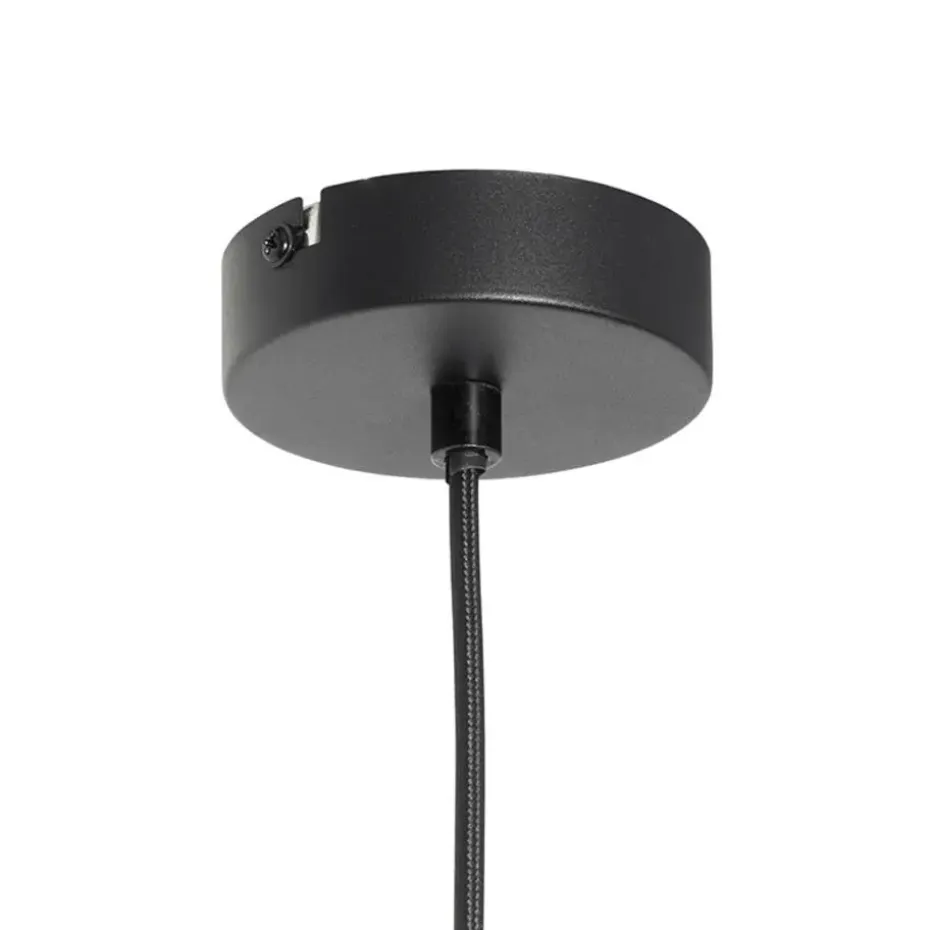 Qazqa hanglampen johanna zwart e27