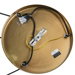 Qazqa hanglampen pallon goudkleurig e27