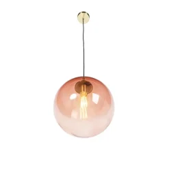 Qazqa hanglampen pallon roze e27
