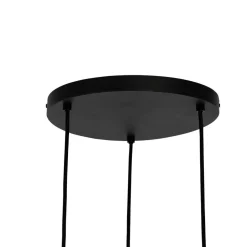 Qazqa hanglampen yvonne zwart e27