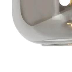 Qazqa hanglampen zuzanna grijs e27