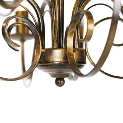 Qazqa kroonluchters giuseppe goudkleurig e14