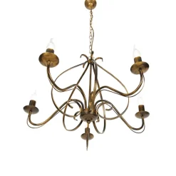 Qazqa kroonluchters giuseppe goudkleurig e14