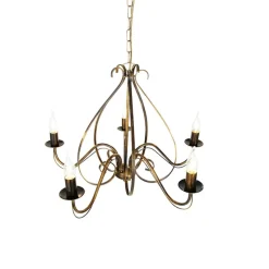 Qazqa kroonluchters giuseppe goudkleurig e14