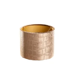 Qazqa lampenkappen cilinder velours bruin