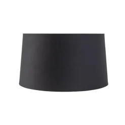 Qazqa lampenkappen rond schuin katoen zwart