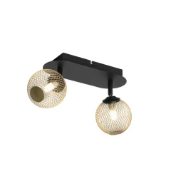 Qazqa opbouwspots athens goudkleurig g9