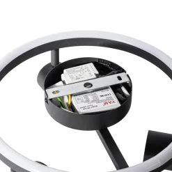 Qazqa opbouwspots back up zwart gu10