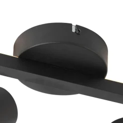 Qazqa opbouwspots back up zwart gu10