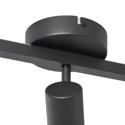 Qazqa opbouwspots back up zwart gu10