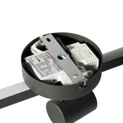 Qazqa opbouwspots back up zwart gu10