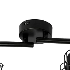 Qazqa opbouwspots botu zwart e14