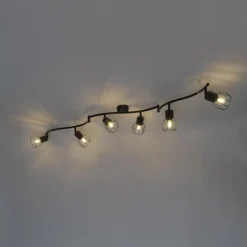 Qazqa opbouwspots botu zwart e14