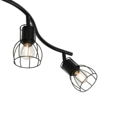 Qazqa opbouwspots botu zwart e14