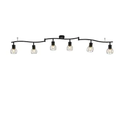 Qazqa opbouwspots botu zwart e14