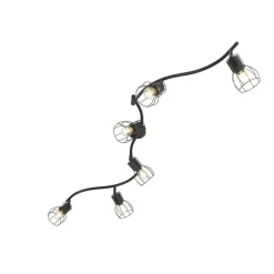 Qazqa opbouwspots botu zwart e14