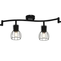 Qazqa opbouwspots botu zwart e14