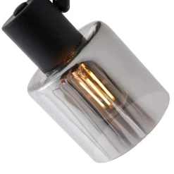 Qazqa opbouwspots cilin zwart e14