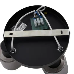 Qazqa opbouwspots cilin zwart e14