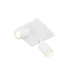 Qazqa opbouwspots ducha wit gu10