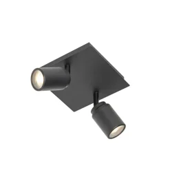 Qazqa opbouwspots ducha zwart gu10