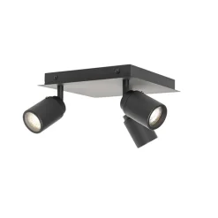 Qazqa opbouwspots ducha zwart gu10