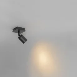 Qazqa opbouwspots ducha zwart gu10