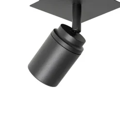 Qazqa opbouwspots ducha zwart gu10