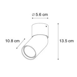 Qazqa opbouwspots falo wit gu10