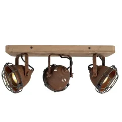 Qazqa opbouwspots gina bronskleurig gu10