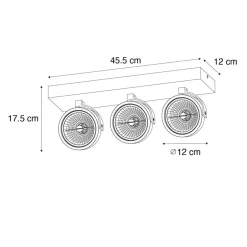 Qazqa opbouwspots go bruin g9