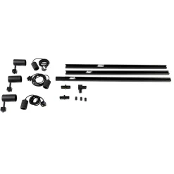 Qazqa opbouwspots iconic cavalux jeana zwart e27