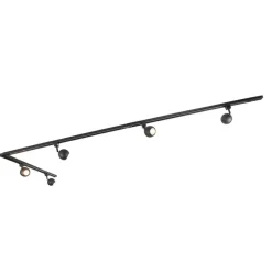 Qazqa opbouwspots iconic gissi zwart gu10