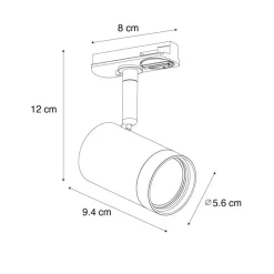 Qazqa opbouwspots iconic grijs gu10