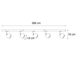 Qazqa opbouwspots iconic gissi goudkleurig gu10