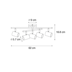 Qazqa opbouwspots jeana crème gu10